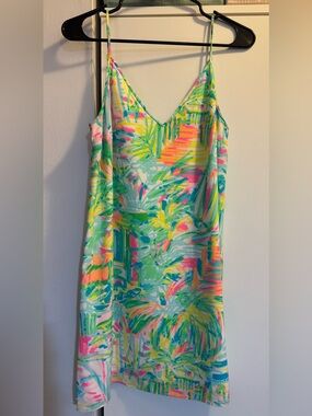 Lilly Pulitzer Lela Dress 100% Silk Multi Sea Salt and Sun Size XS